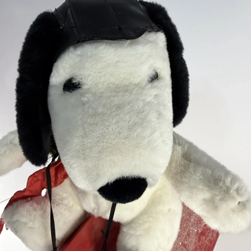1993 Santa's Best Snoopy Woodstock Christmas Animated Doghouse Peanuts-Untested